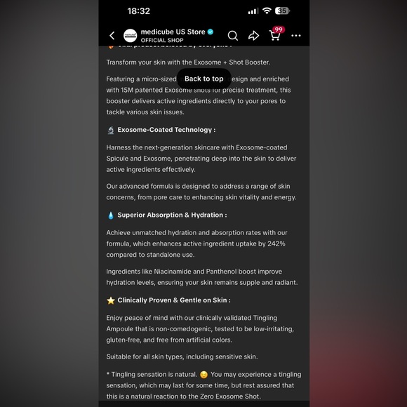 Medicube One Day Exosome Shot 2000 (Mild) ‼️ NWT / NIB ‼️ - Picture 5 of 8